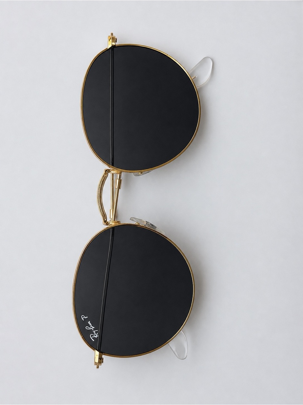 Ray-Ban Round Metal Sunglasses — Black & Gold
